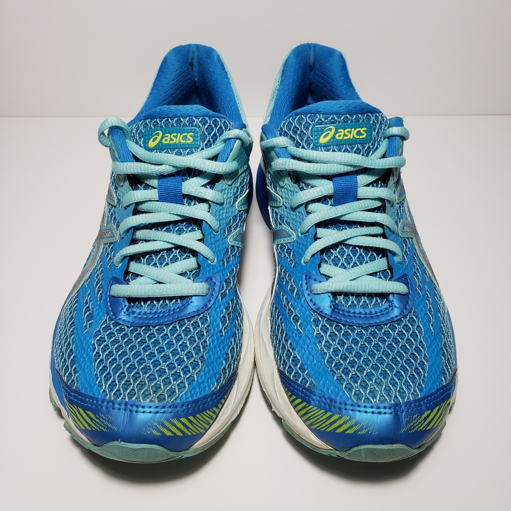 Women's ASICS GEL Flux 4 Athletic Running Shoes Diva Blue/Silver Sz 6.5 SN T764N - Picture 2 of 9